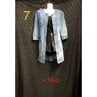Áo khoác jean nữ dáng dài [2hand]