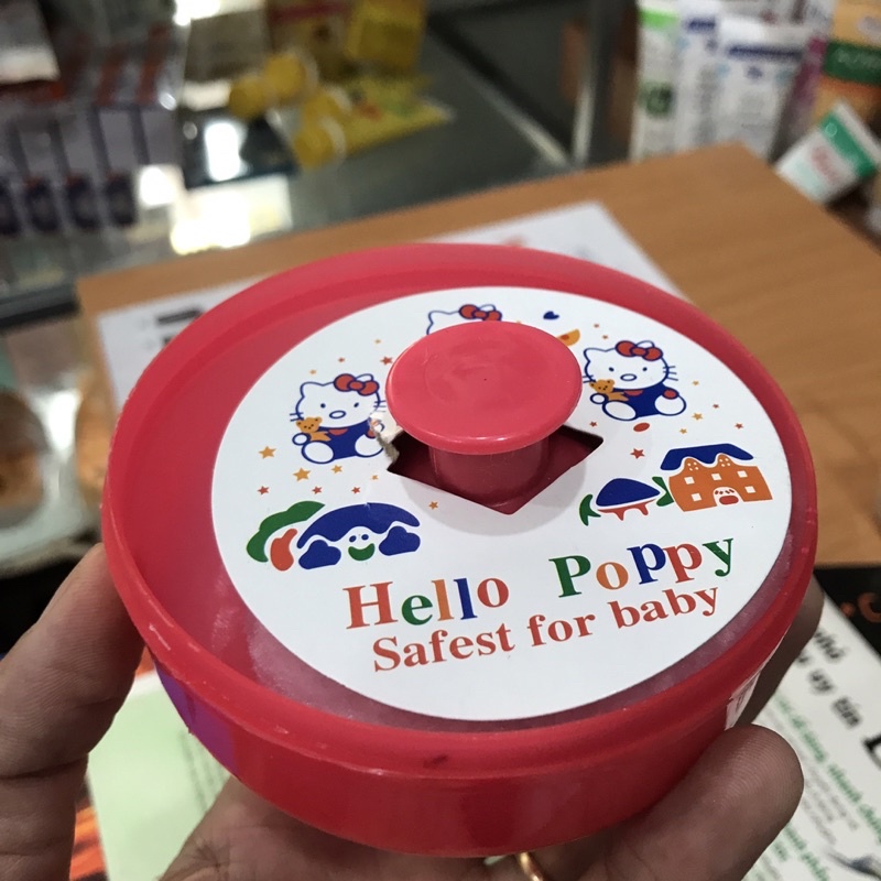Hộp bông chặm phấn em bé Hello Poppy
