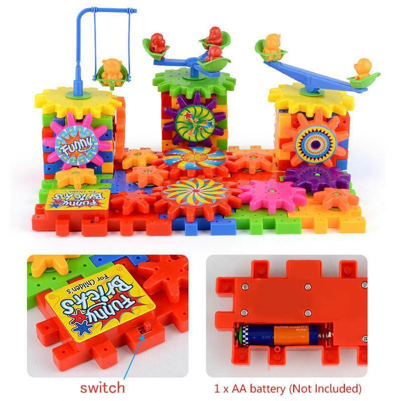Đồ chơi xếp hình 3D hình bánh răng 81 cái