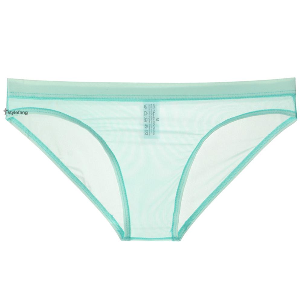 Quần lót thoáng khí vải lưới mỏng xuyên thấu đáy thấp thiết kế thời trang gợi cảm