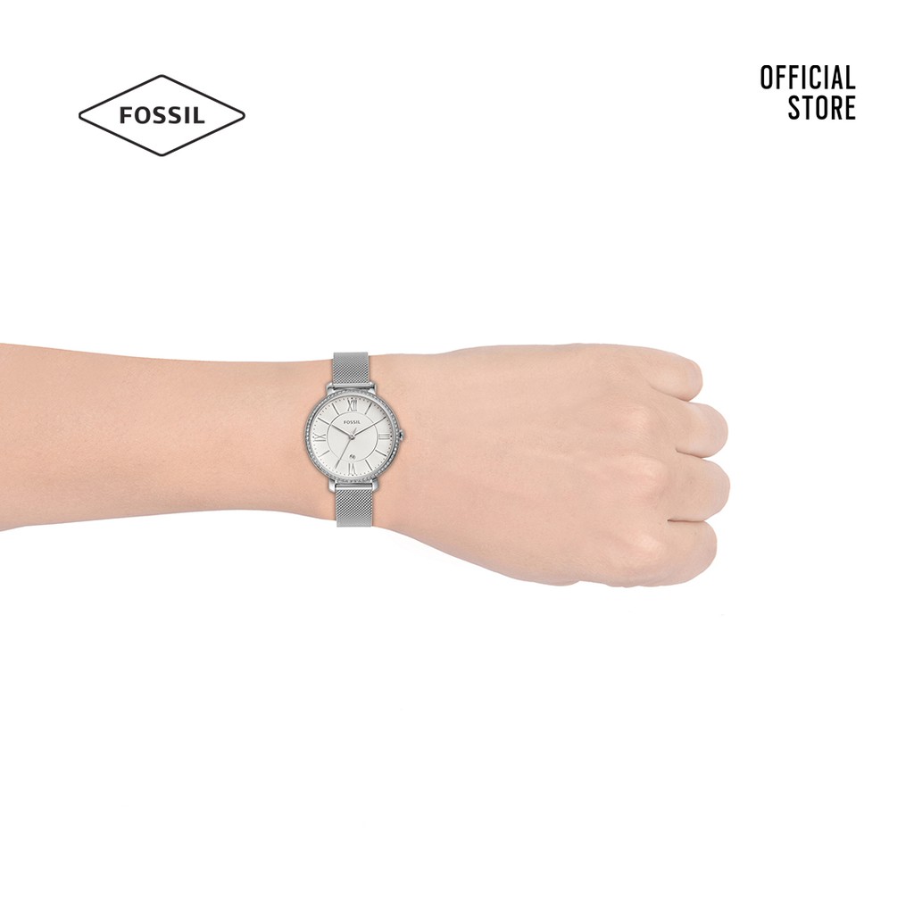 Đồng hồ Kim nữ Fossil JACQUELINE dây kim loại ES4627 - bạc