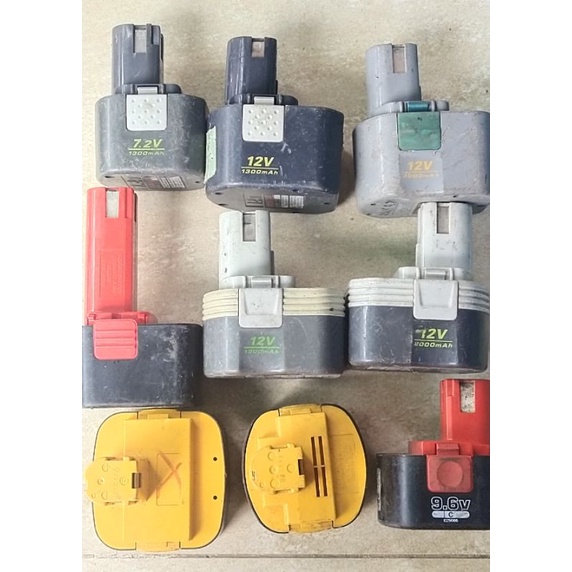 Vỏ pin ryobi nhật bãi 12v 7v2 như ảnh