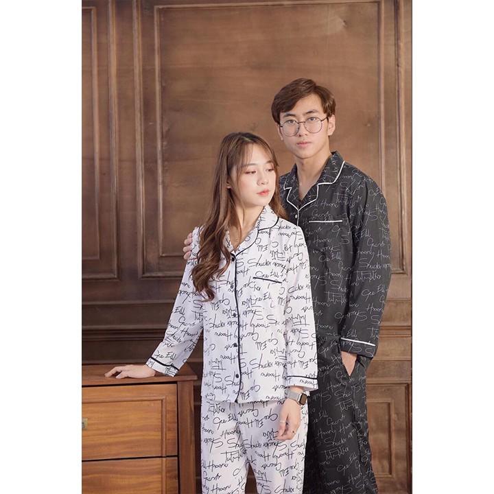 [Ưu Đãi Giảm 10k Khi Mua 2 Bộ] Bộ Quần Áo Dài Tay Mặc Nhà, Bộ Pijama Dài Tay Nam Nữ Chất Lụa