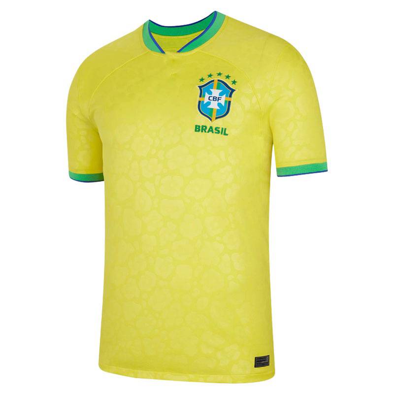 Bhs 22-23 brazil jersey áo phông bóng đá sân nhà casemiro jesus neymar vinijr thể thao phiên bản cầu thủ unisex hàng đầu bsh