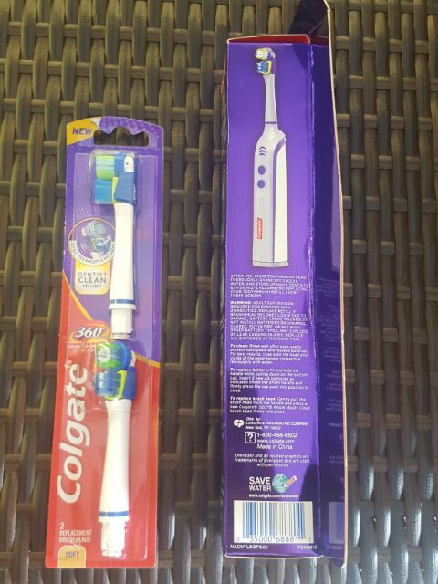 BÀN CHẢI ĐÁNH RĂNG PIN NGƯỜI LỚN Colgate Power Clean Battery Powered Toothbrush TỪ MỸ