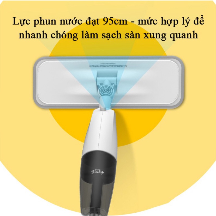 Cây Lau Nhà Xiaomi Deerma TB500 | TB800 2 Trong 1 Water Spray Mop Có Phun Nước (Chính Hãng)- Lấy đi các vết bẩn dễ dàng