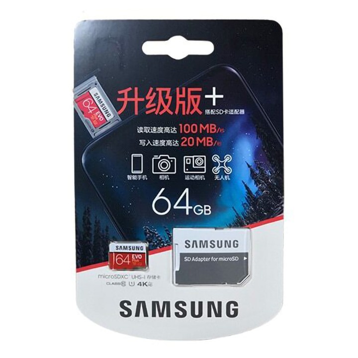 Thẻ nhớ micro SDHC, micro SDXC Evo Plus 32GB 64GB 128GB - bảo hành 12 tháng