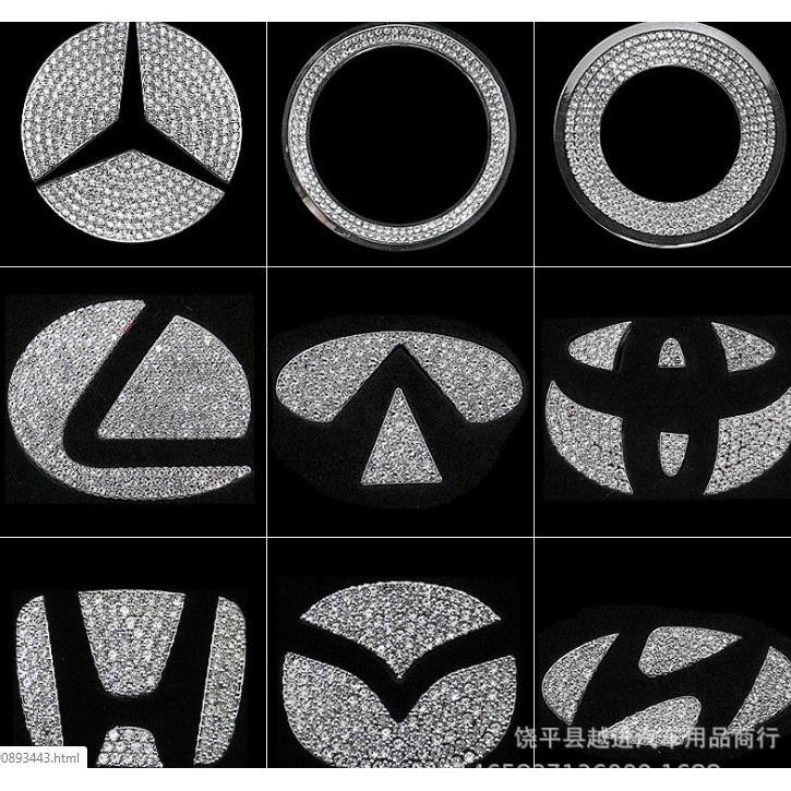 Đính đá LOGO VÔ LĂNG các hãng xe hơi Honda, Audi, Huyndai  KIA BENZ BMW Toyota Ford VOLVO MAZDA MITSUBISHI Audi HONDA Hyundai Infiniti