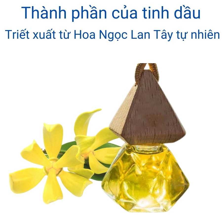 Tinh dầu treo xe ô tô mùi Ngọc Lan Tây thiên nhiên nguyên chất treo tủ quần áo treo phòng ngủ lọ treo 7ml MỘC Mitauto