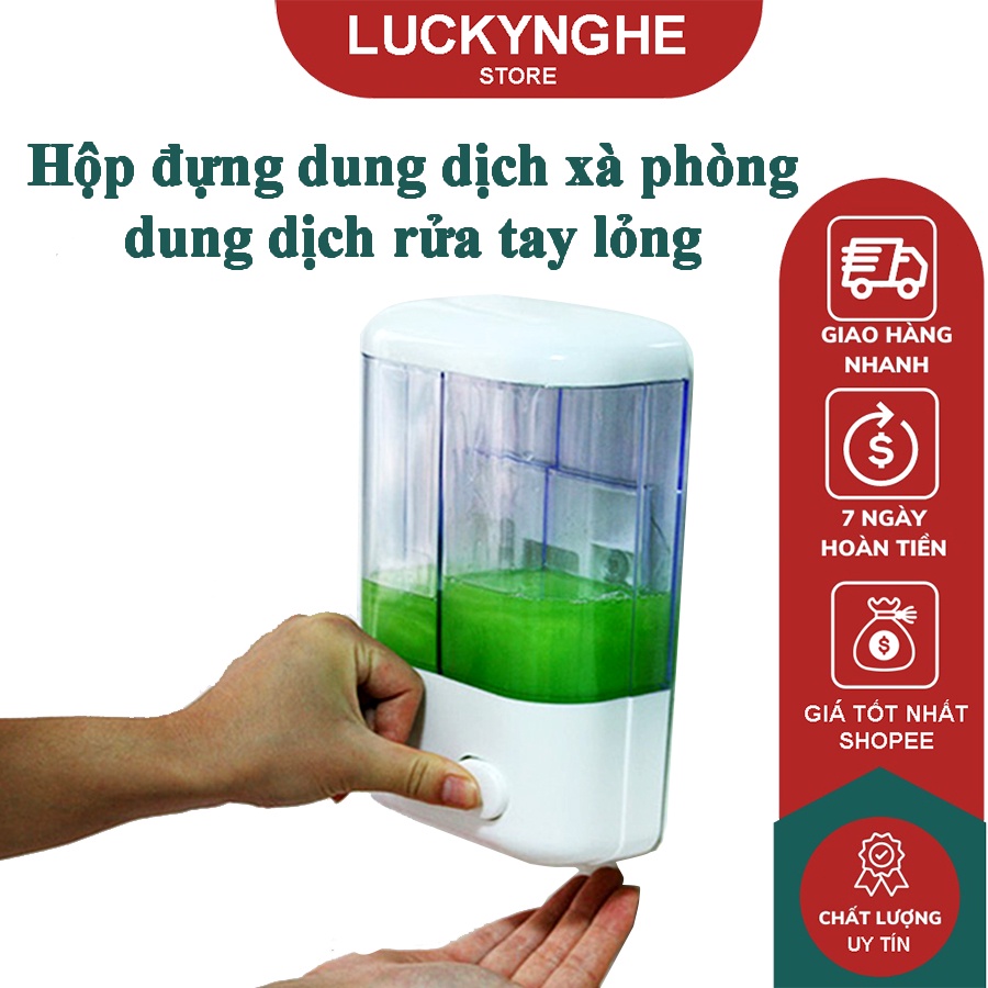 Hộp Đựng Xà Phòng-Dung Dịch Rửa Tay-2 Ngăn