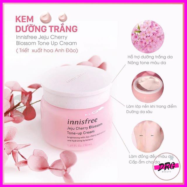 Kem dưỡng innisfree ngày và đêm, kem dưỡng da innisfree hoa anh đào 50ml