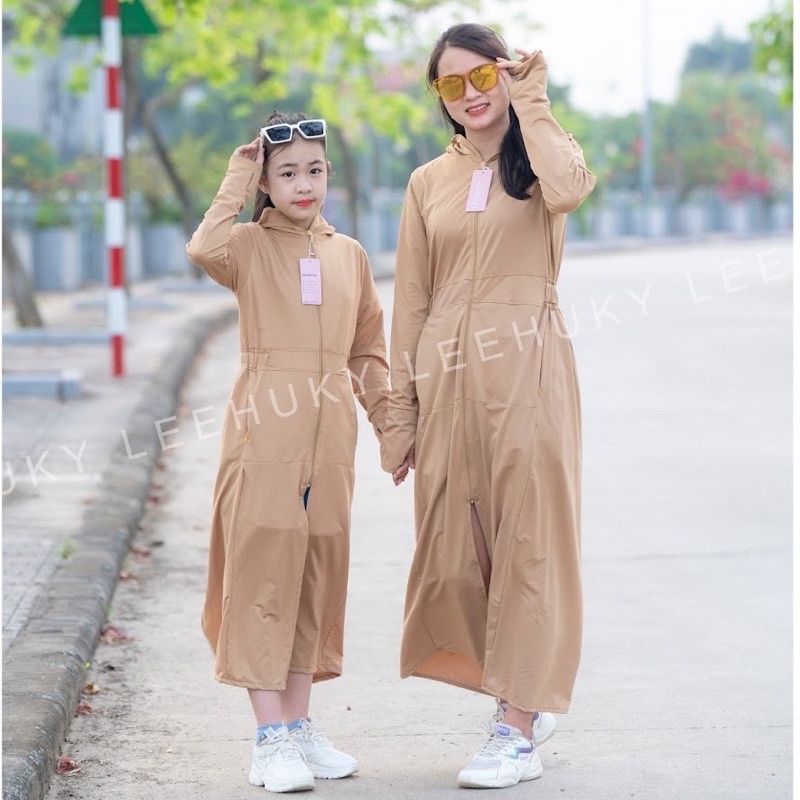Áo chống nắng nữ toàn thân cao cấp (mẹ và bé ) vải cotton thun lạnh siêu mát s6 zahan fashion
