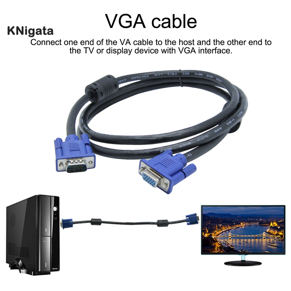 Cáp Chuyển Đổi Vga Knigata Cho Máy Tính