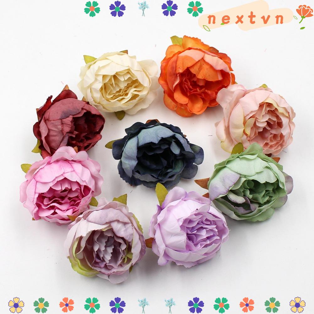 Set 10 hoa nhân tạo trang trí tiệc tùng 5cm