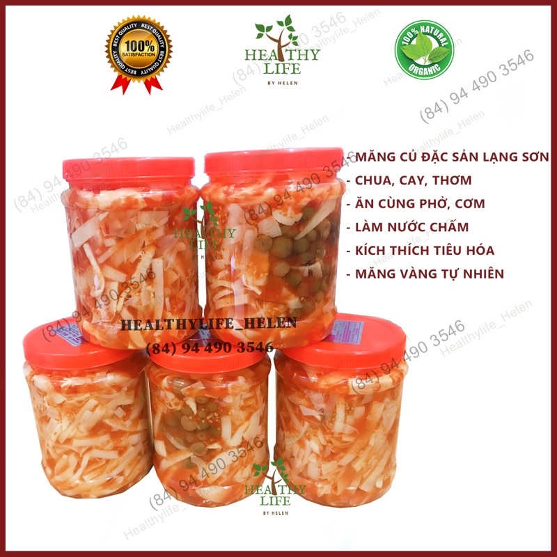 Măng Ớt Lạng Sơn Đặc sản - Cay, Giòn, Thơm - Hàng Mới - 1,4kg