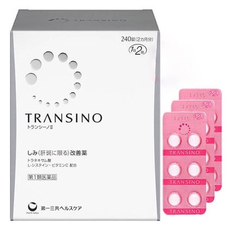 Viên trắng da Transino 240 viên Nhật Bản