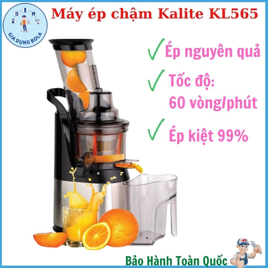 Máy ép chậm Kalite KL 565, Ép nguyên quả, Bảo hành chính hãng