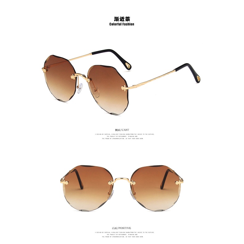 Kính Mát Gọng Tròn Phong Cách Hàn Quốc Dành Cho Nữ