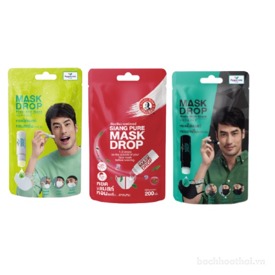 Ống hít thông mũi Peppermint Field Mask Drop dùng cho khẩu trang