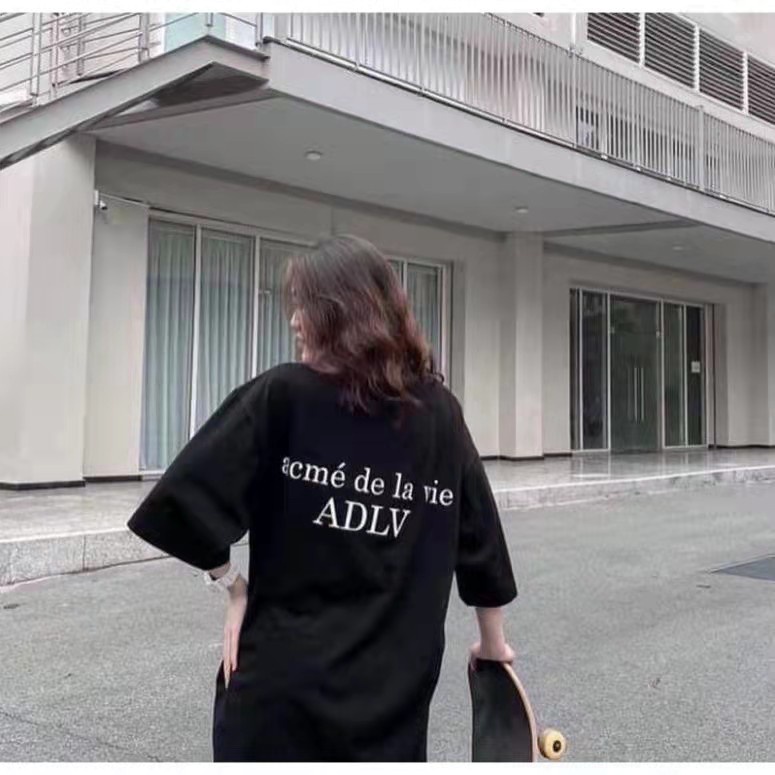 Áo phông ADLV basic logo đen chính hãng nam nữ