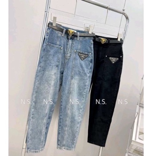 Quần baggy tag tam giác kèm đai hàng QCL1