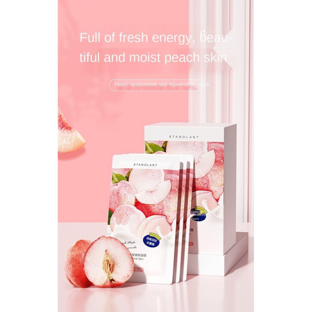 Mặt nạ dưỡng da chiết xuất đào căng trắng da dịu nhẹ chứa Niacinamide Vanzhen - Glow VN | BigBuy360 - bigbuy360.vn