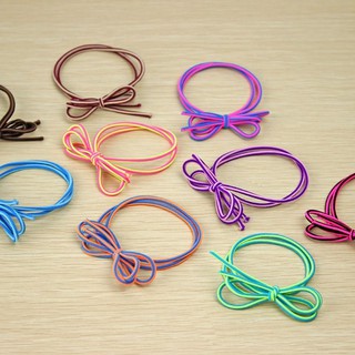 5 Cột tóc nơ thun nhiều màu sắc