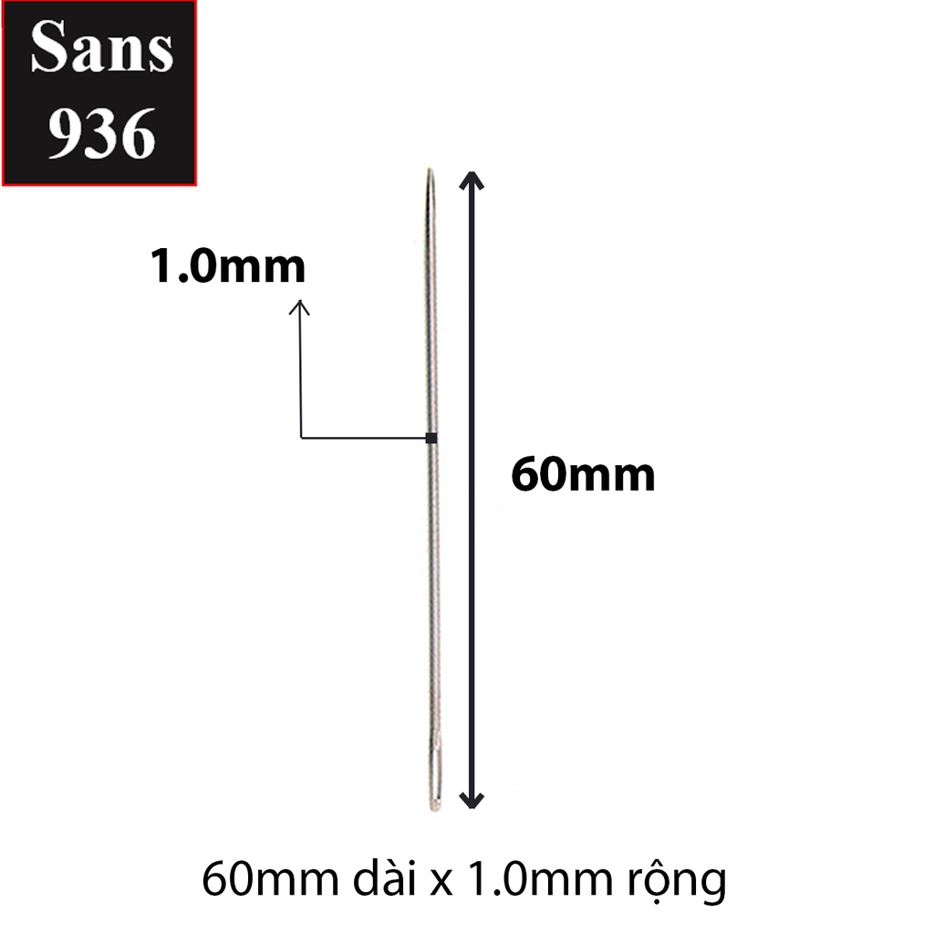 Kim chỉ khâu tay quần áo combo 3 chiếc Sans936 thêu may vá bao túi lỗ to