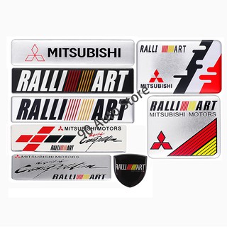 Metal Car Body Nameplate Sticker for Mitsubishi ASX Galant Outlander EVO Auto Rear Emblem Trunk Scratch Blocking Badge Decal Accessories