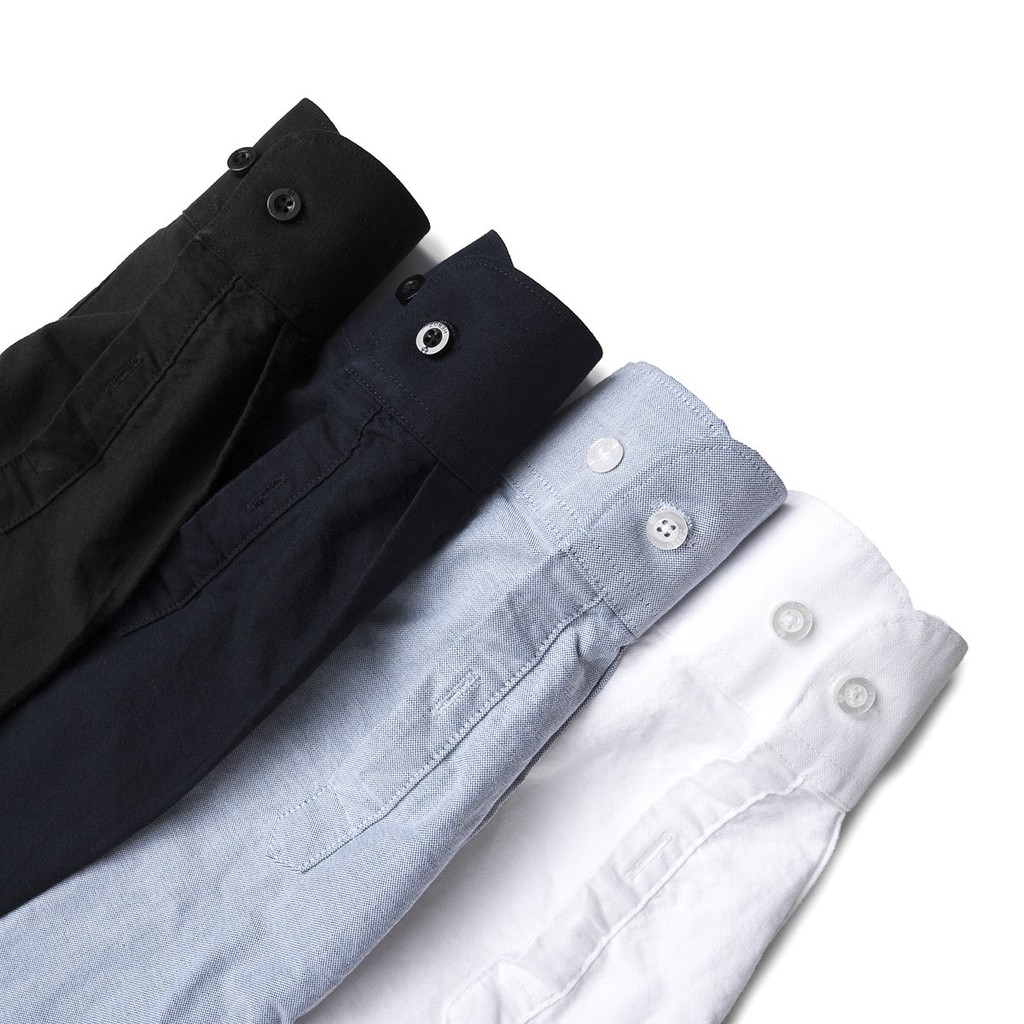 Áo sơ mi nam cổ trụ HEBOZ Oxford vải cotton pha mềm mịn lịch lãm nam tính 4 màu cao cấp - 00000679 | BigBuy360 - bigbuy360.vn