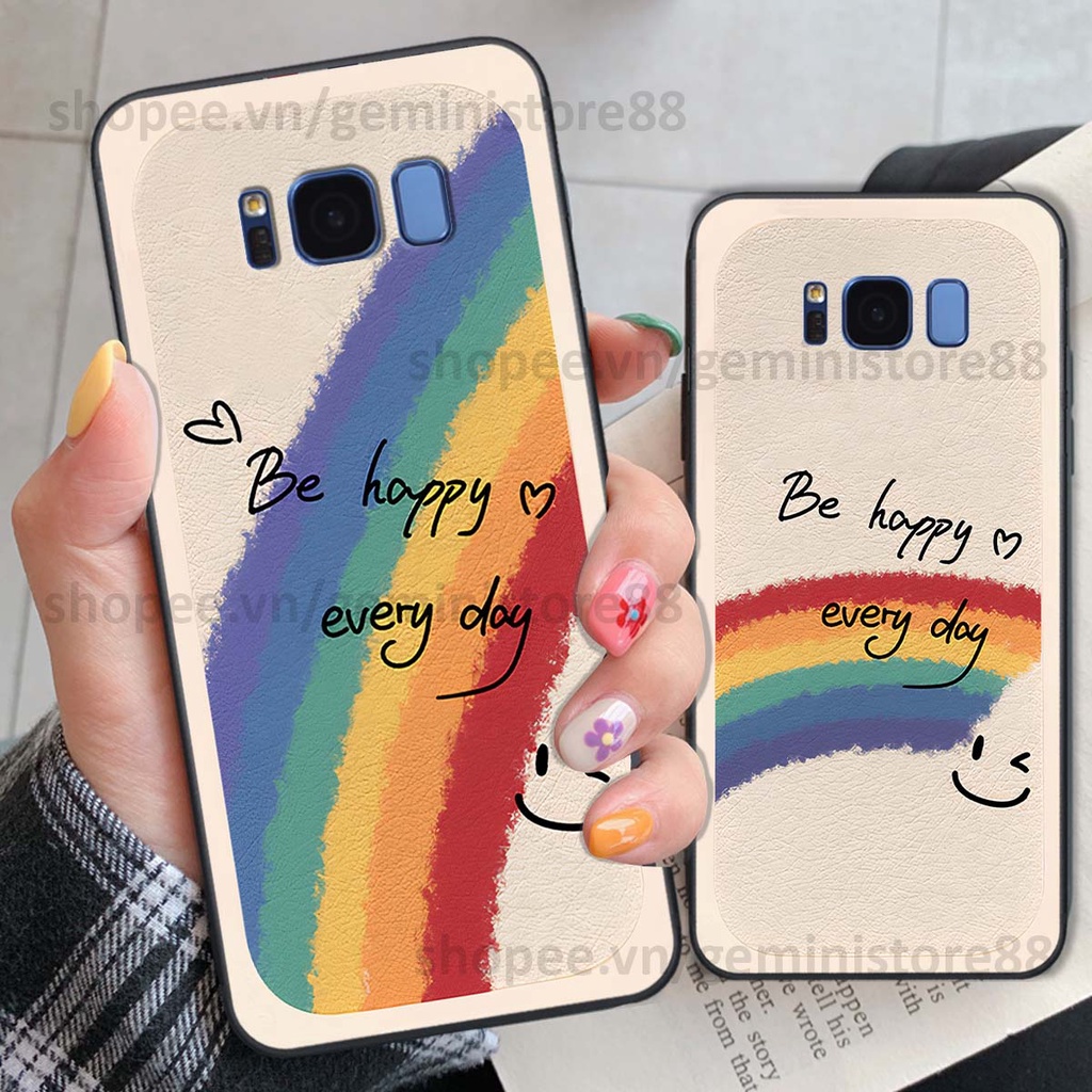 Ốp Samsung S8 / S8 Plus / S8+ in hình cô gái be happy trẻ trung cá tính năng động
