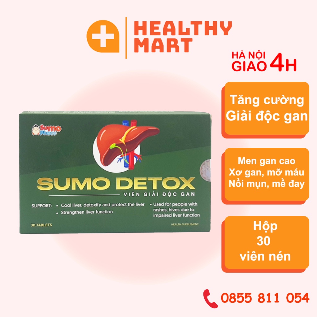 ✔️️️Detox Sumo - Giải độc gan, Detox cơ thể hiệu quả - Cải thiện sức khỏe, sống vui, sống khỏe mỗi ngày