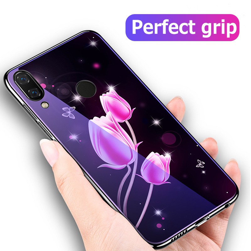 Ốp điện thoại kính cứng chống tia xanh cho Xiaomi Redmi Note 7 7 Pro