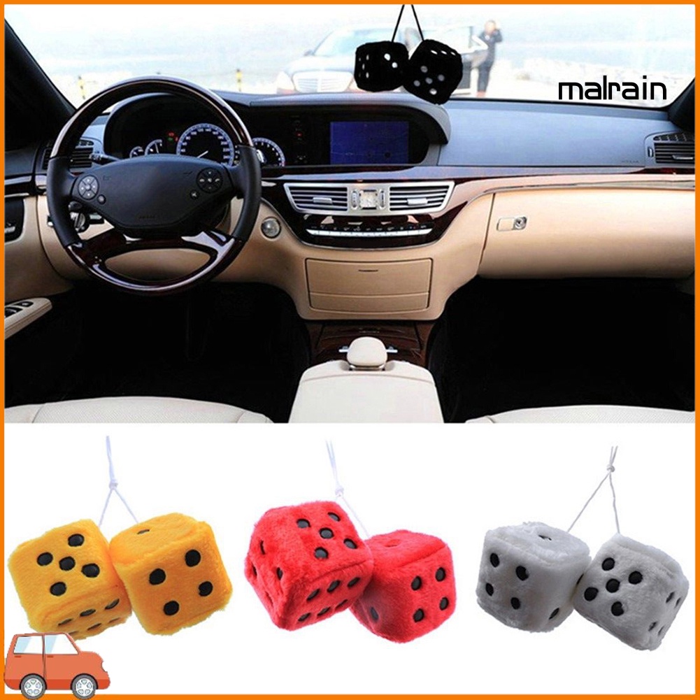 Xúc Xắc Nhồi Bông Mềm Mại Treo Trang Trí Xe Hơi