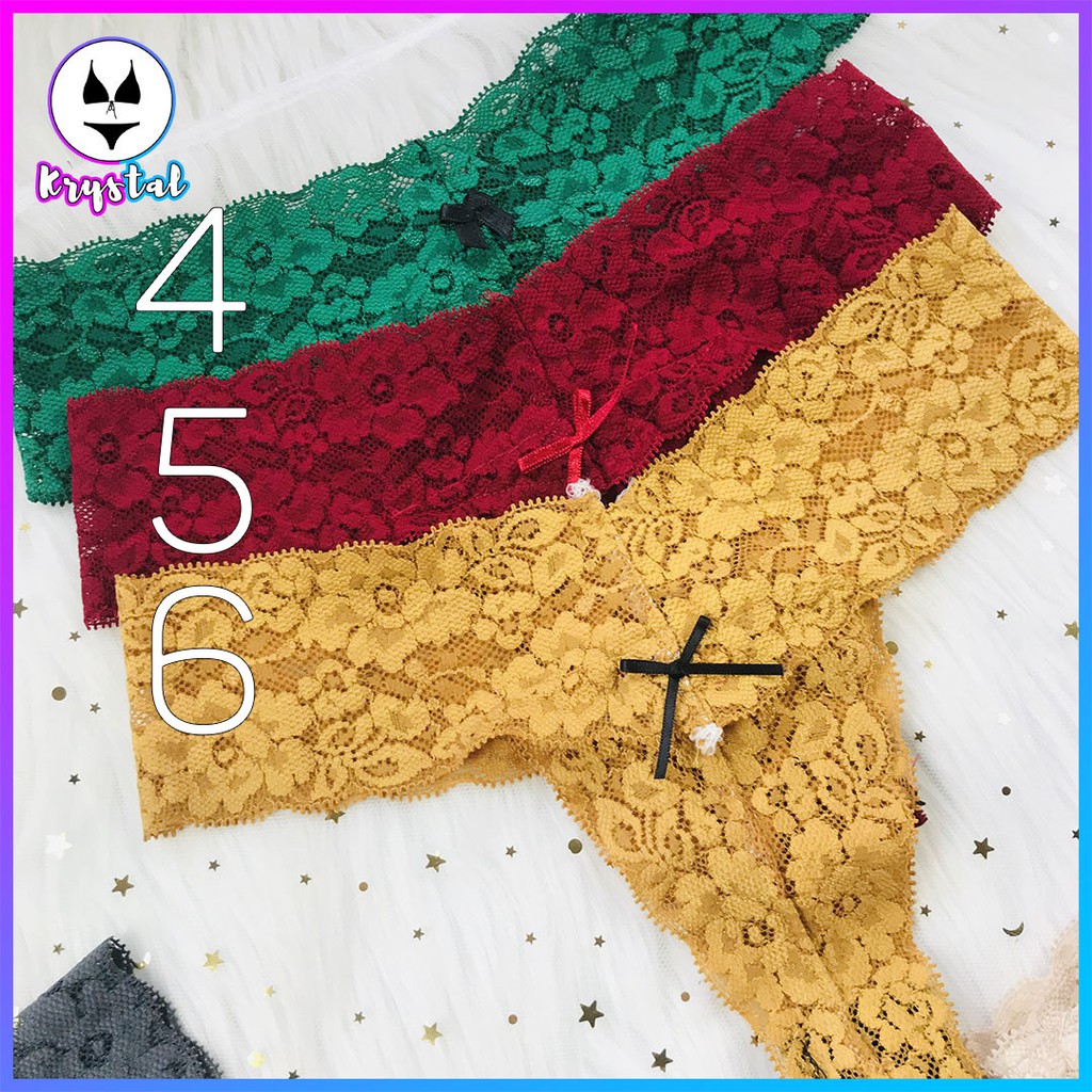 Quần lót ren lọt khe chữ T KRYSTAL KQT03 | BigBuy360 - bigbuy360.vn