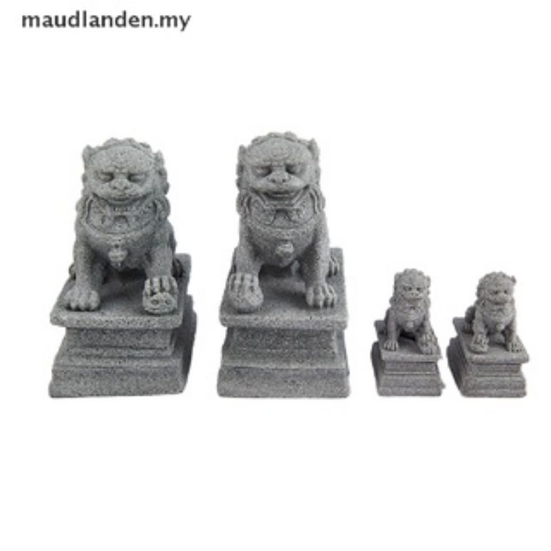 Tượng kỳ lân. cặp sư tử đá mini. tượng lân. tượng nghê. trang trí tiểu cảnh bể cá.phòng làm việc.trang trí kệ, phòng trà