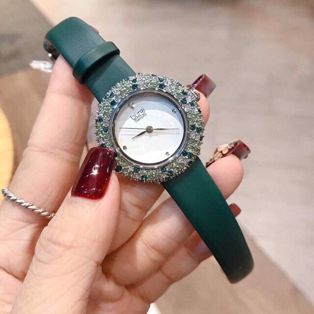 Đồng hồ Nữ Burgi mâm xôi HOT HIT - Hàng chính hãng bao check Toàn cầu