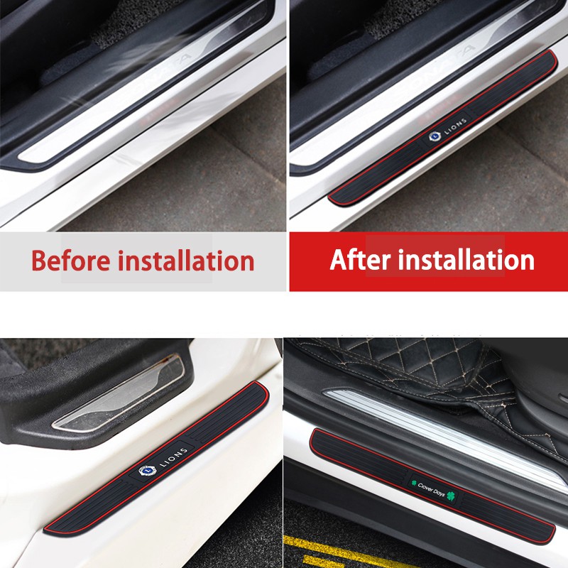 Bộ nhãn dán cao su bảo vệ cửa xe hơi thích hợp cho Honda City Civic Brio HRV CRV