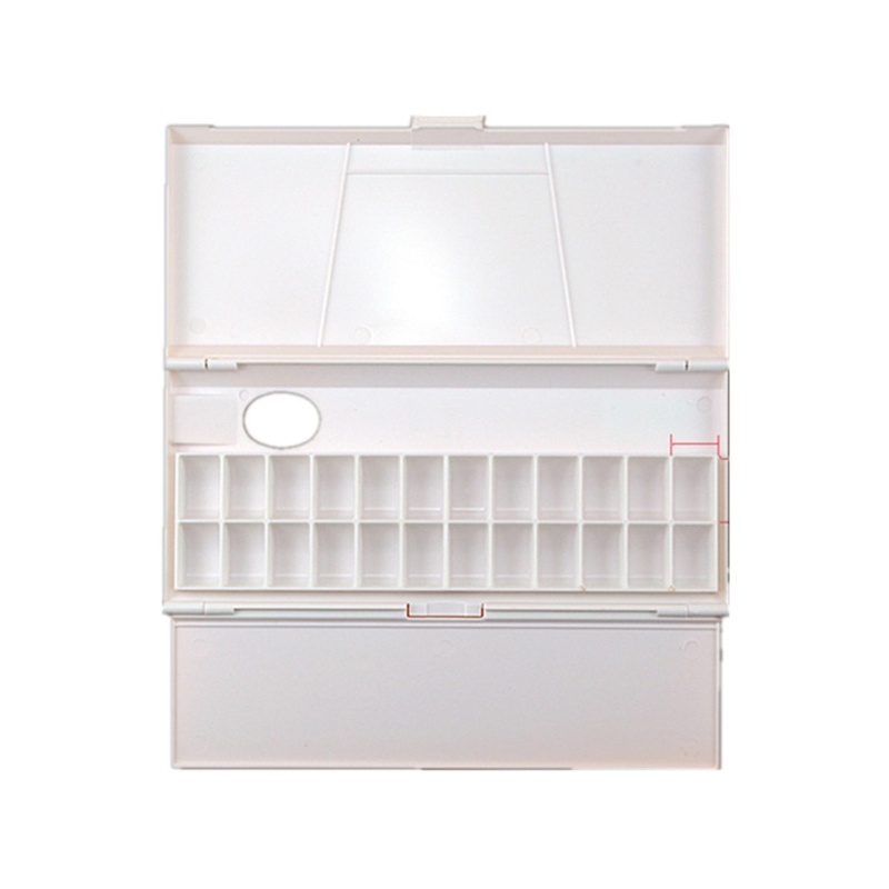 Hộp Đựng Màu Nước 24 Ngăn Bằng Nhựa Có Thể Gấp Gọn Tiện Lợi