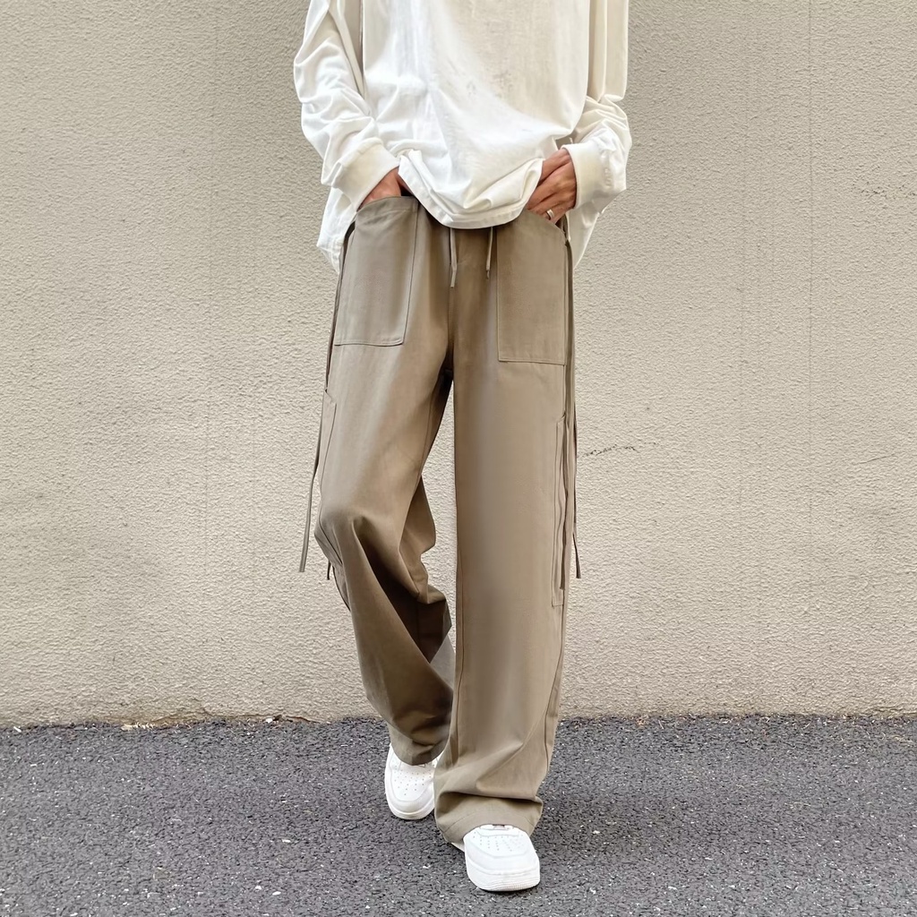 Quần ống rộng Phong Cách Hàn Quốc Thời Trang Cho Nam Và Nữ