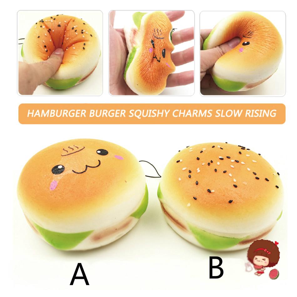 Đồ chơi Squishy hình bánh Hamburger 10cm