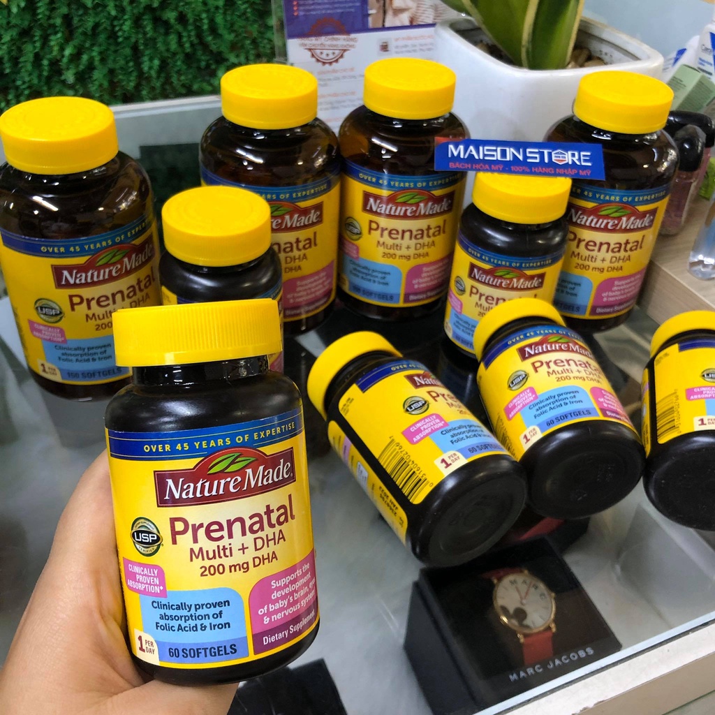 VITAMIN TỔNG HỢP CHO BÀ BẦU TRƯỚC SINH NATURE MADE PRENATAL - Hàng Nhập USA Chính Hãng