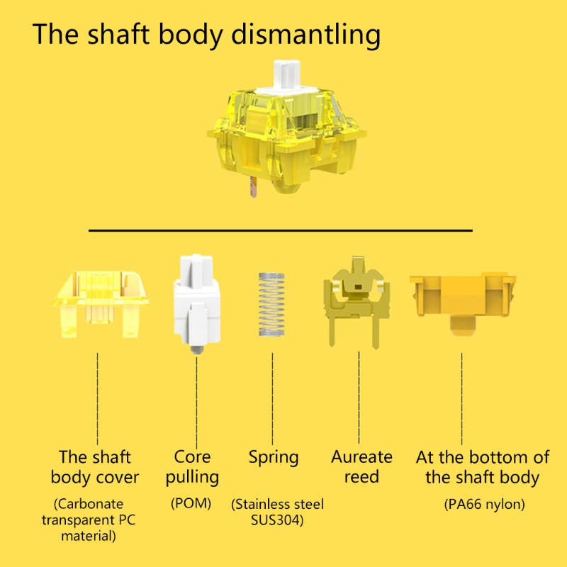 Bộ 46 Công Tắc Bằng ABS Chuyên Dụng Cho Bàn Phím Cơ MX