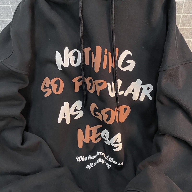 Áo Hoodie Nỉ Bông Unisex GOOD NESS màu KEM  Nam nữ unisex/Áo khoác hoodie nữ có mũ form rộng Jaystoree2