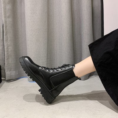 Giày boot nữ da trơn, đế cao 5cm, cổ cao thời thượng 2021 G26 | WebRaoVat - webraovat.net.vn