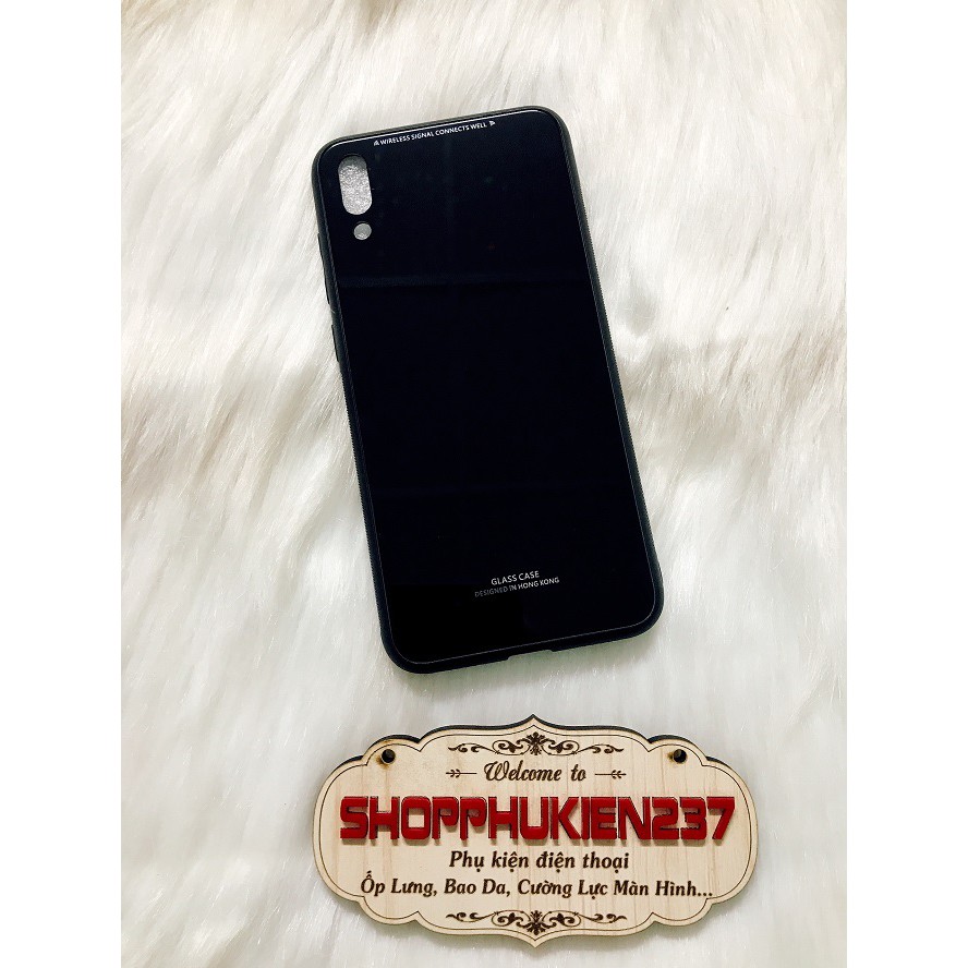 [Freeship toàn quốc từ 50k] ỐP LƯNG HUAWEI Y7 PRO 2019 ỐP GƯƠNG CƯỜNG LỰC CAO CẤP VIỀN DẺO ĐEN