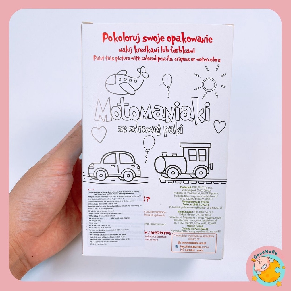 Mì cho bé,Nui rau củ BARTOLINI cho bé ăn dặm Goodbabyvn