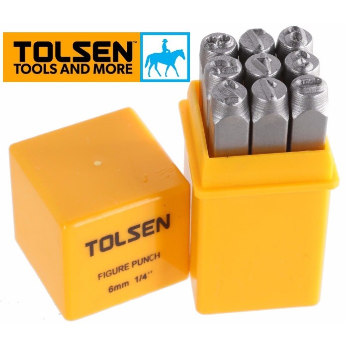 Bộ Đóng Số 9 Cây 6mm Figure Punch TOLSEN 25097