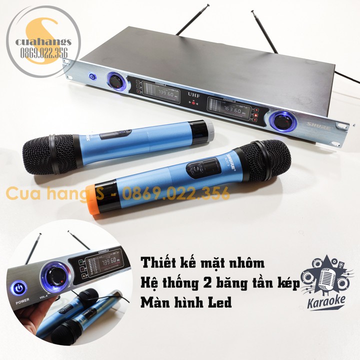 Bộ 2 micro không dây karaoke chuyên dụng BLX9C