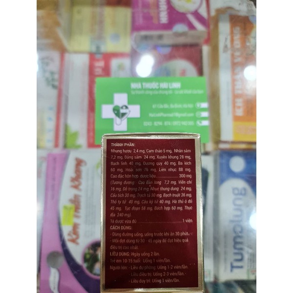 SÂM NHUNG BỔ THẬN TW3⚡Chính hãng⚡Hộp 30 viên Giúp bổ thận tráng dương, Tăng cường sinh lực